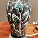 Duo of scandinavian ceramic lamps design 1960