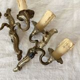 Pair of rocaille style wall lights
