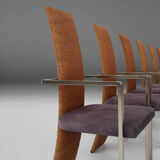 set of 6 chairs by Belgo Chrom