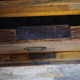 Secretary with three bodies in walnut from the Louis XVI period.