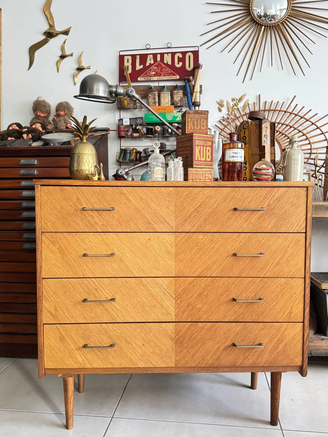 Old vintage chest of drawers