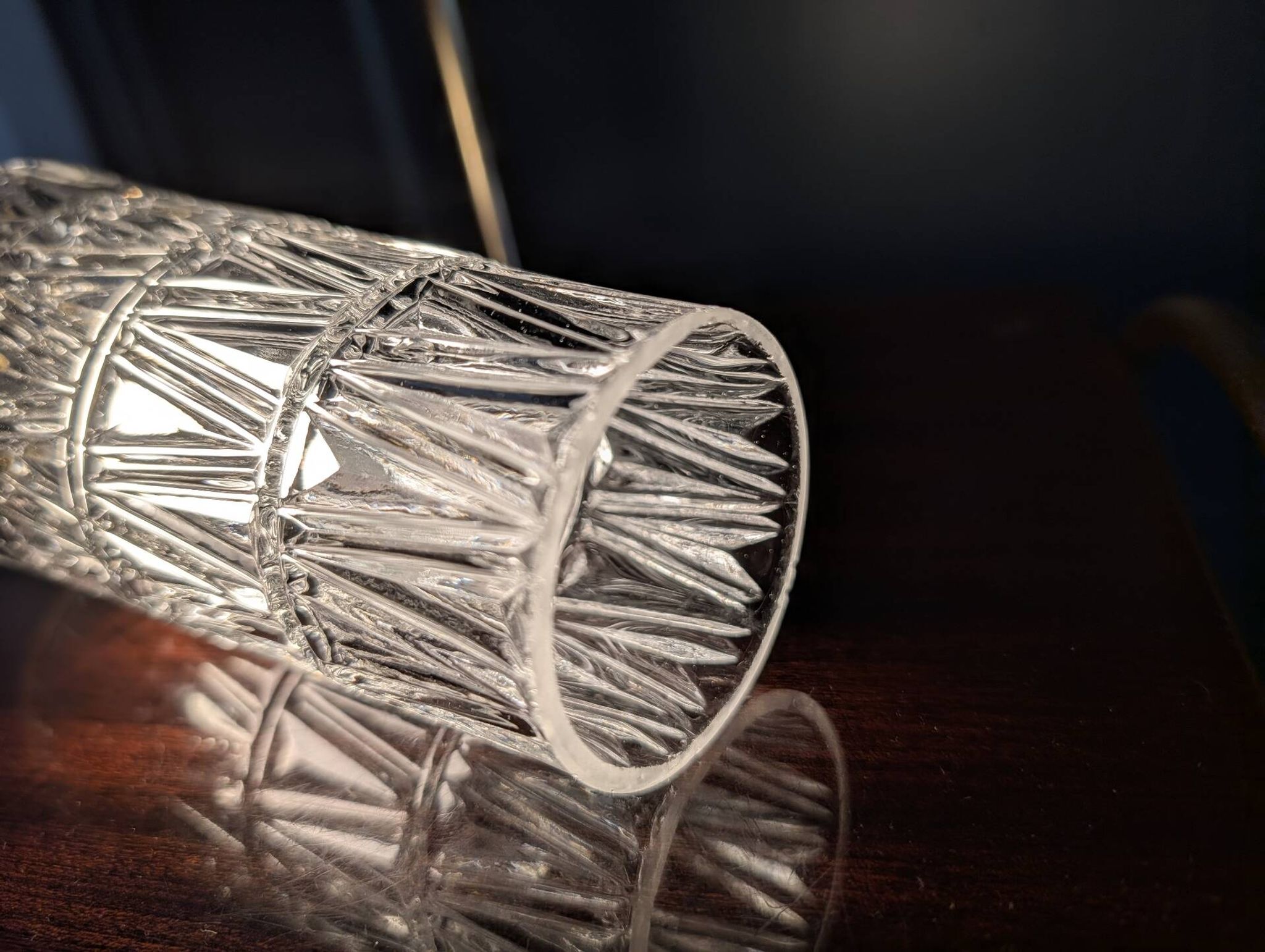 Moulded glass lampshade from the 1960s-1970s.