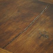 Antique Baroque dining table/desk in oak, Danish cabinetmaker, 19th century.