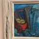 Original Swedish Oil on Panel - 'Still Life with Jugs and Fruits' by Stig Thiderman - Signed - Vintage - Framed