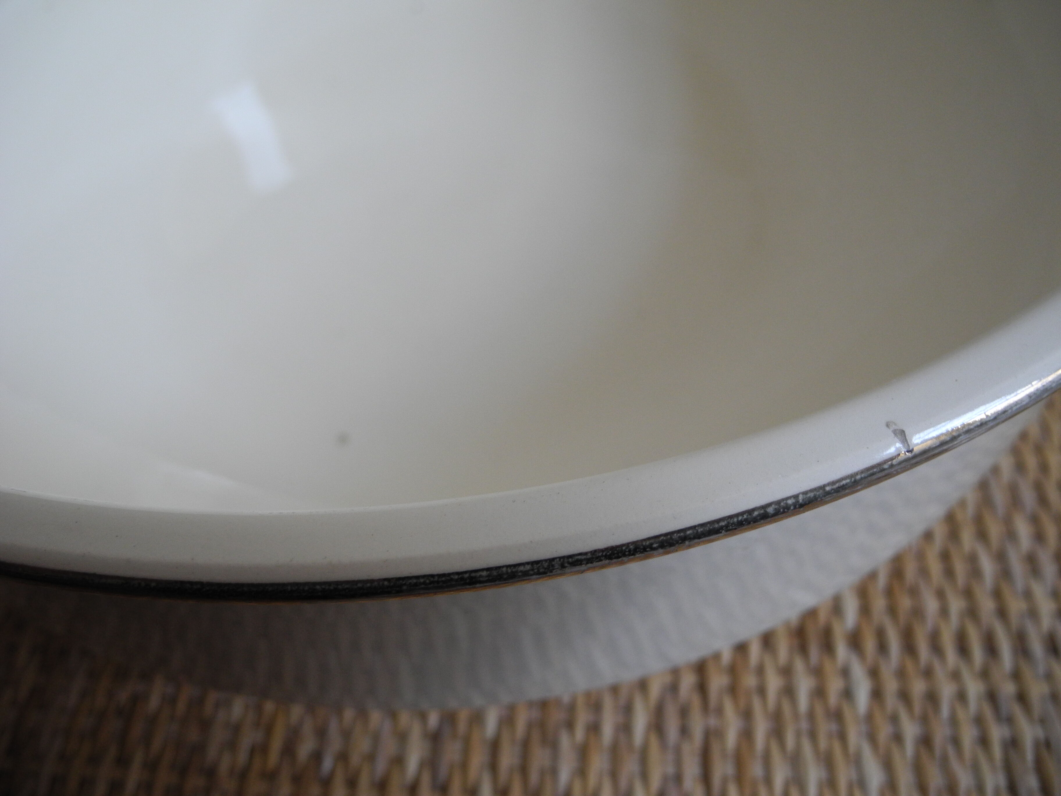 Sarreguemines old French basin earthenware basin