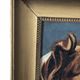 Original Vintage Dog Portrait Oil Painting, circa 1914