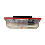 Vintage Elektrosvit industrial wall ceiling lamp glass garage emergency 70s