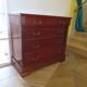 Commode 4 tiroirs – Teinte merisier – Imitation Style Empire – Années 80