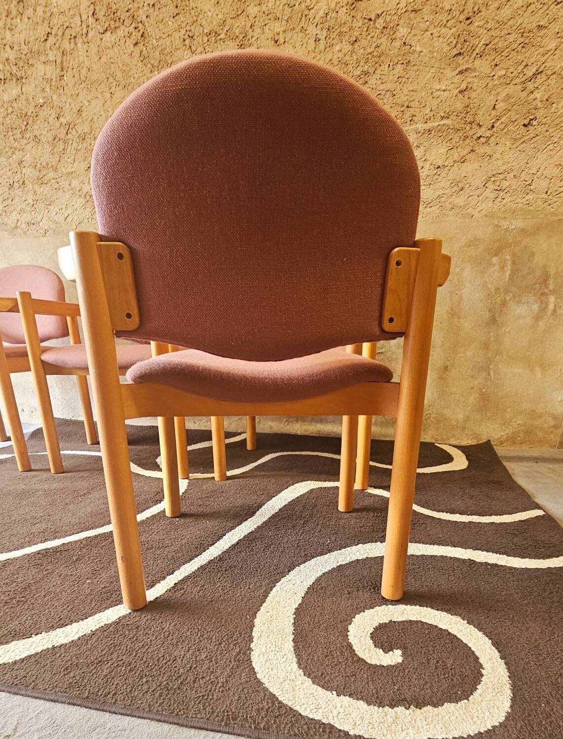 Set of 4 bentwood armchairs from the 1980s