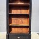 Monumental library with black two-tone oak.