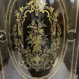 Meuble d'appui violonné Napoléon 3 en bois noirci