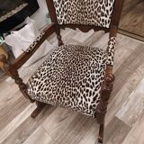 Leopard print rocking chair