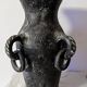 Terracotta amphora vase with bronze patina, 1970s-80s.