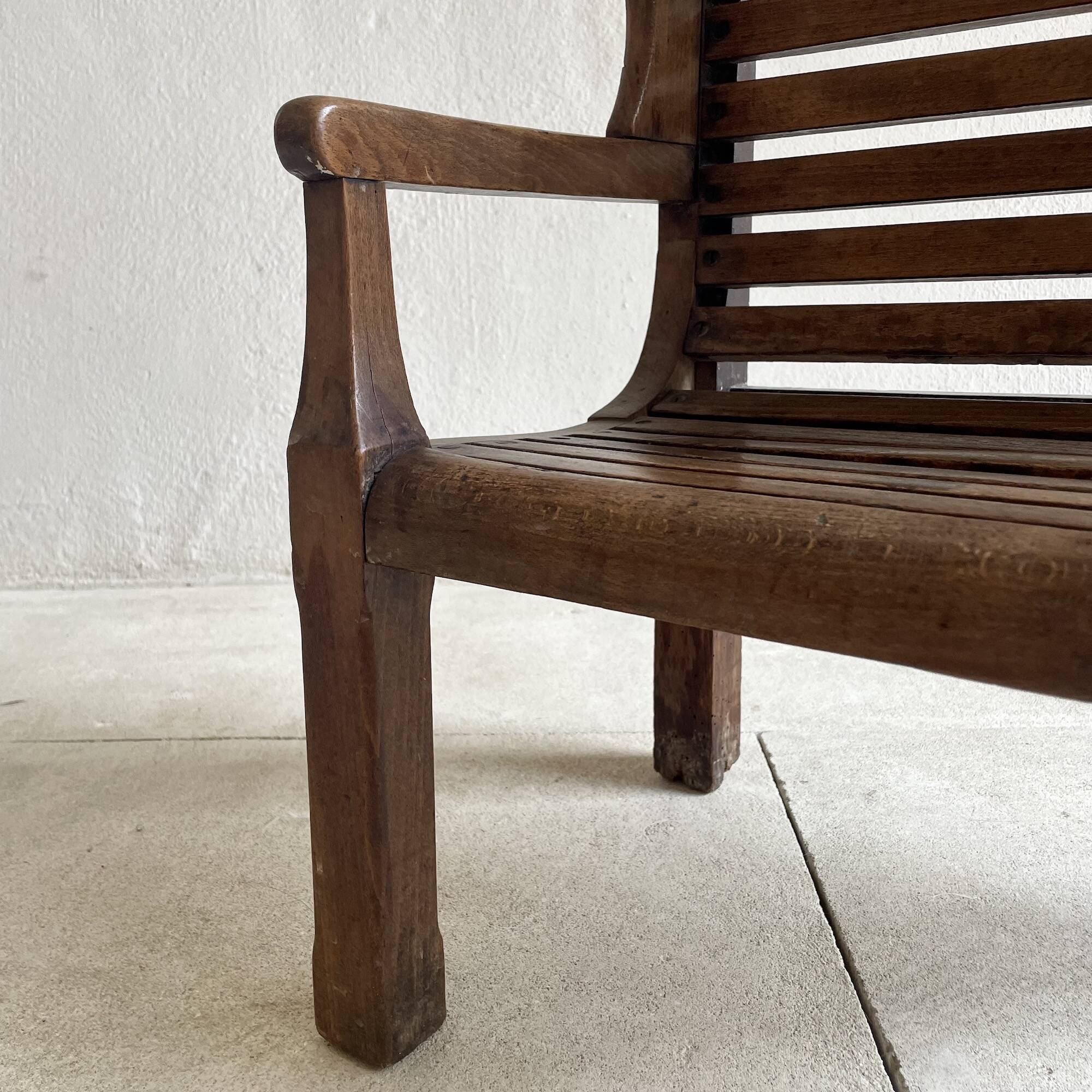 Oak children's wing chair