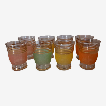 Verres granités colorés