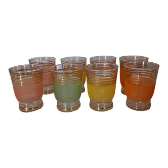 Verres granités colorés