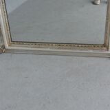 Miroir de style Louis XV argenté époque XIXème