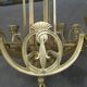 Bronze chandelier and brass art deco period