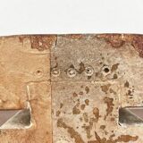 Klaus Lehmann, Cubist art sculpture in postmodern German brutalist ceramic Studio Pottery no. 337 81, 1981