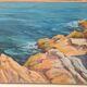 Les Calanques - Rochers à la Madrague (Marseille) - Huile sur toile signée