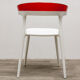 Chair from Papatya in white and red plastic