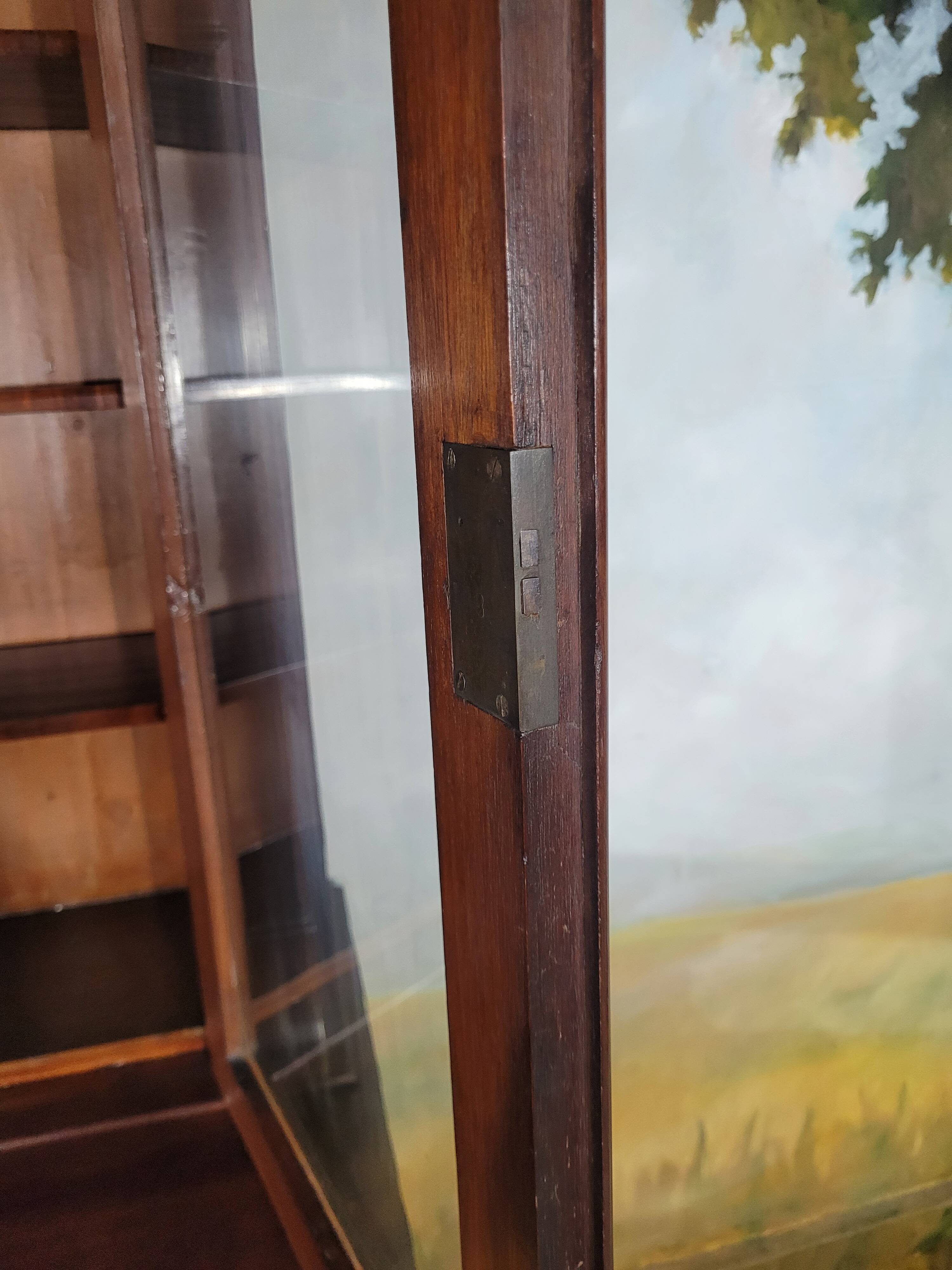 English mahogany desk bookcase