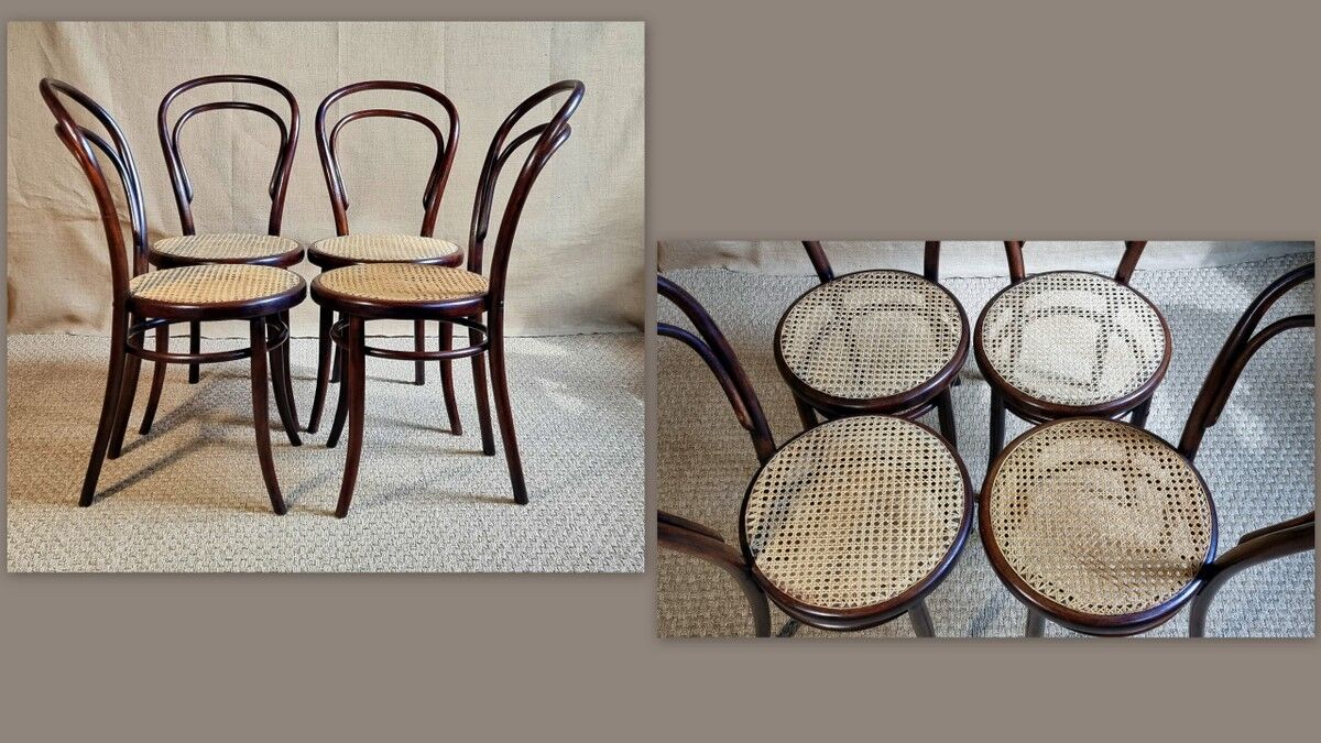4 chairs bistrot N°14 late nineteenth / early twentieth