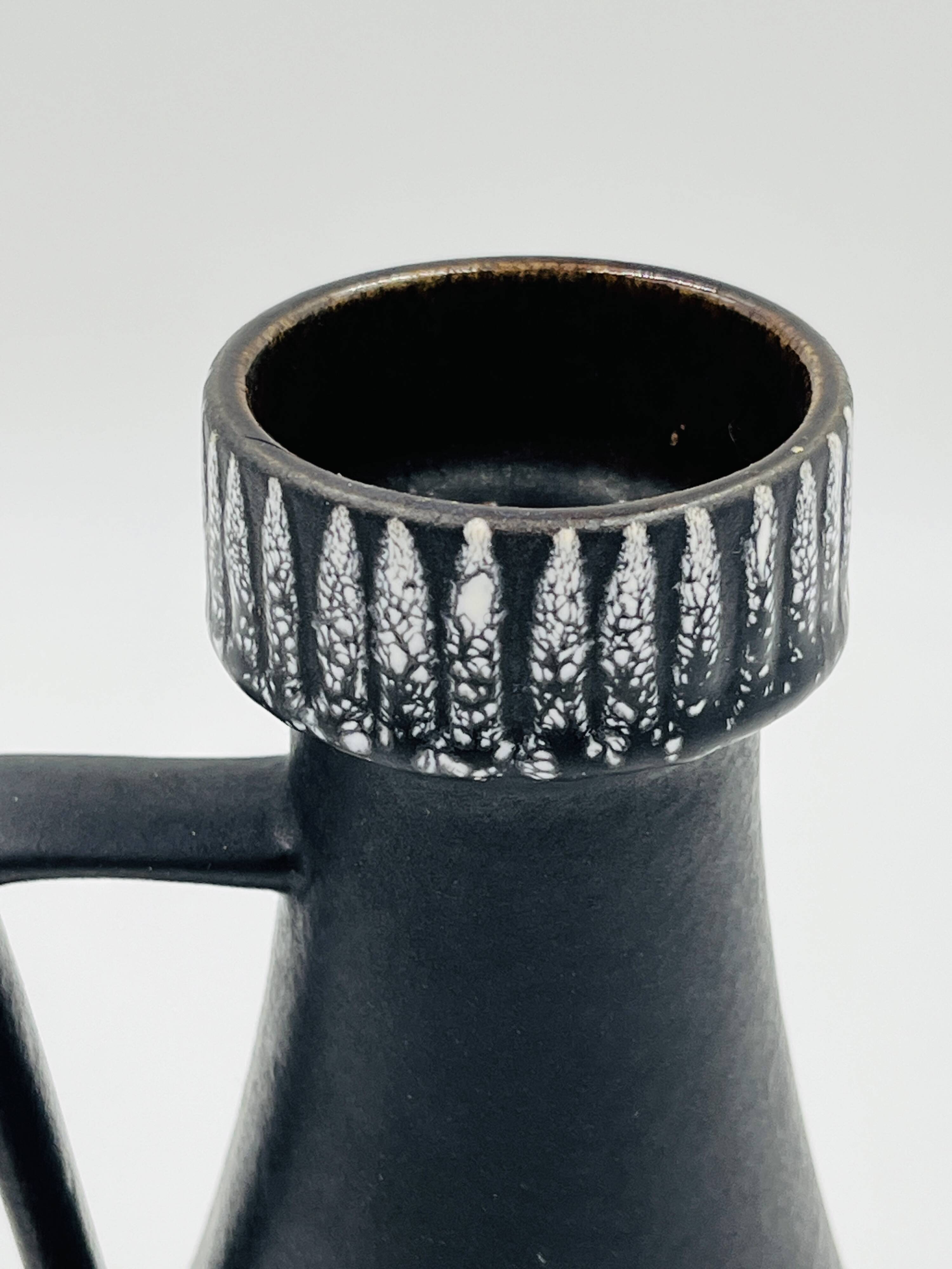 Vase Schlossberg Isle Stéphan black red vintage