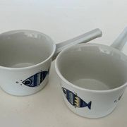 Pair of "Viking" handle ramekins Villeroy & Boch vintage - Design by Christine Reuter