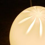 Lampe de table œuf en verre de Murano