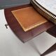 Louis XVI style bouillotte table in mahogany and white marble - Ø 60 cm