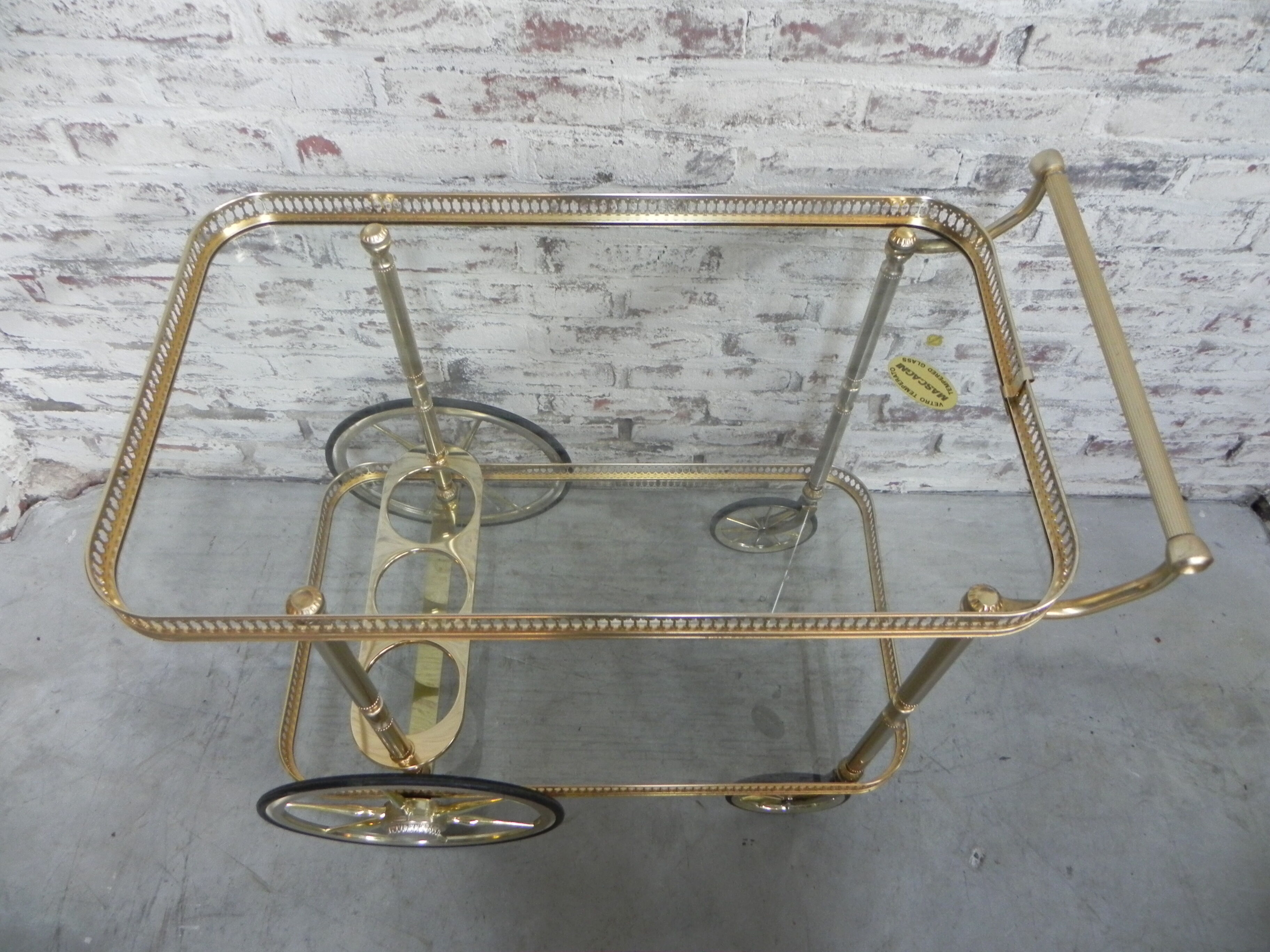 Hollywood Regency serving trolley Mascagni