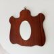 Small vintage free-form beveled mirror from the 60s