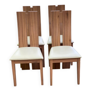 4 chaises de salle à - beige