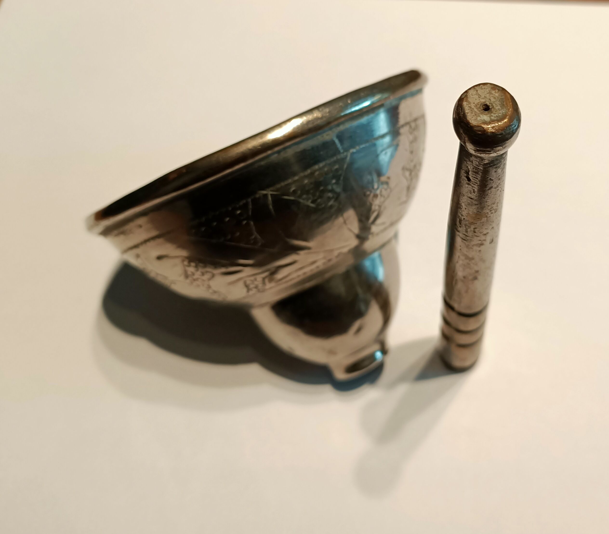 Brass chiseled funnel