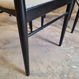 4 vintage wooden chairs 70"