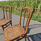 Set of 2 canning chairs Michael Thonet Model 56