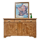 Mado buffet in restored pitch pine