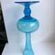 Design vase in turquoise blue glass 70s