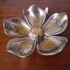 Individual ashtrays on decorative metal flower