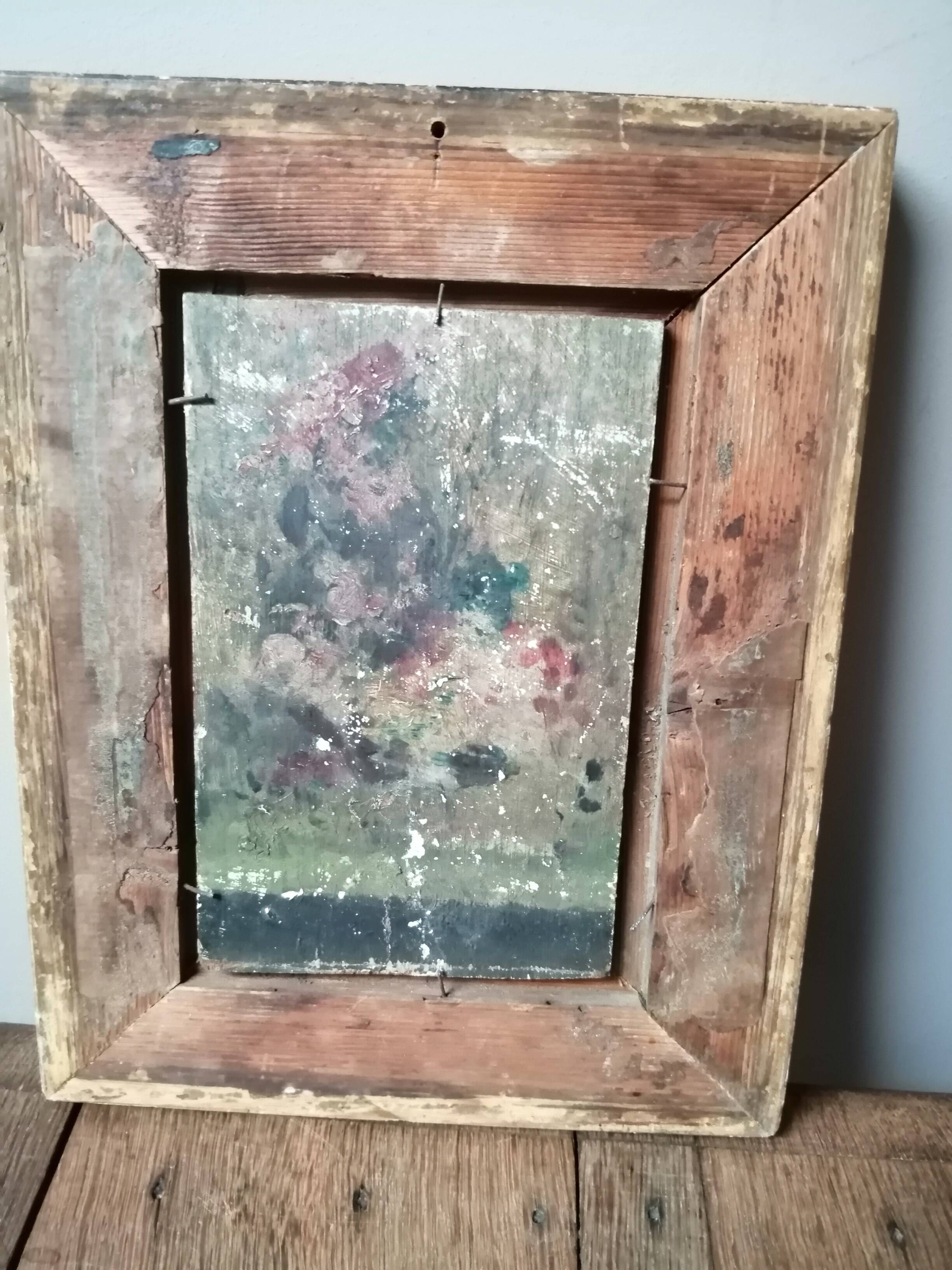 OIL PAINTING ON WOOD "water's edge"