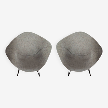 Pair of Diamond armchairs by Harry Bertoia 1960's