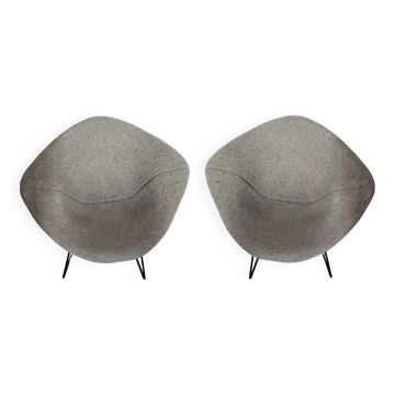 Paire de fauteuils Diamond par Harry Bertoia 1960's