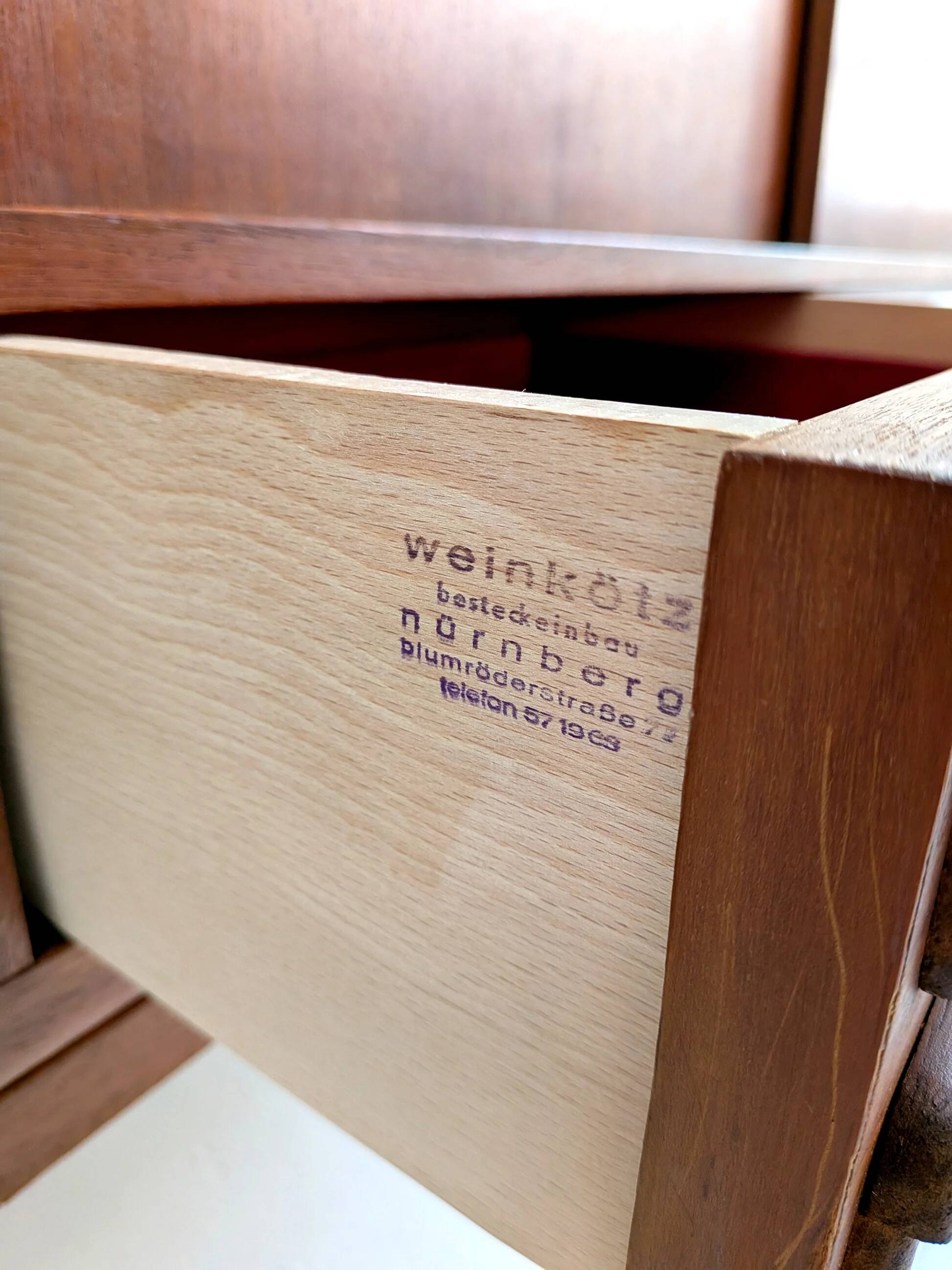 Danish midcentury modern teakwood highboard 1960s