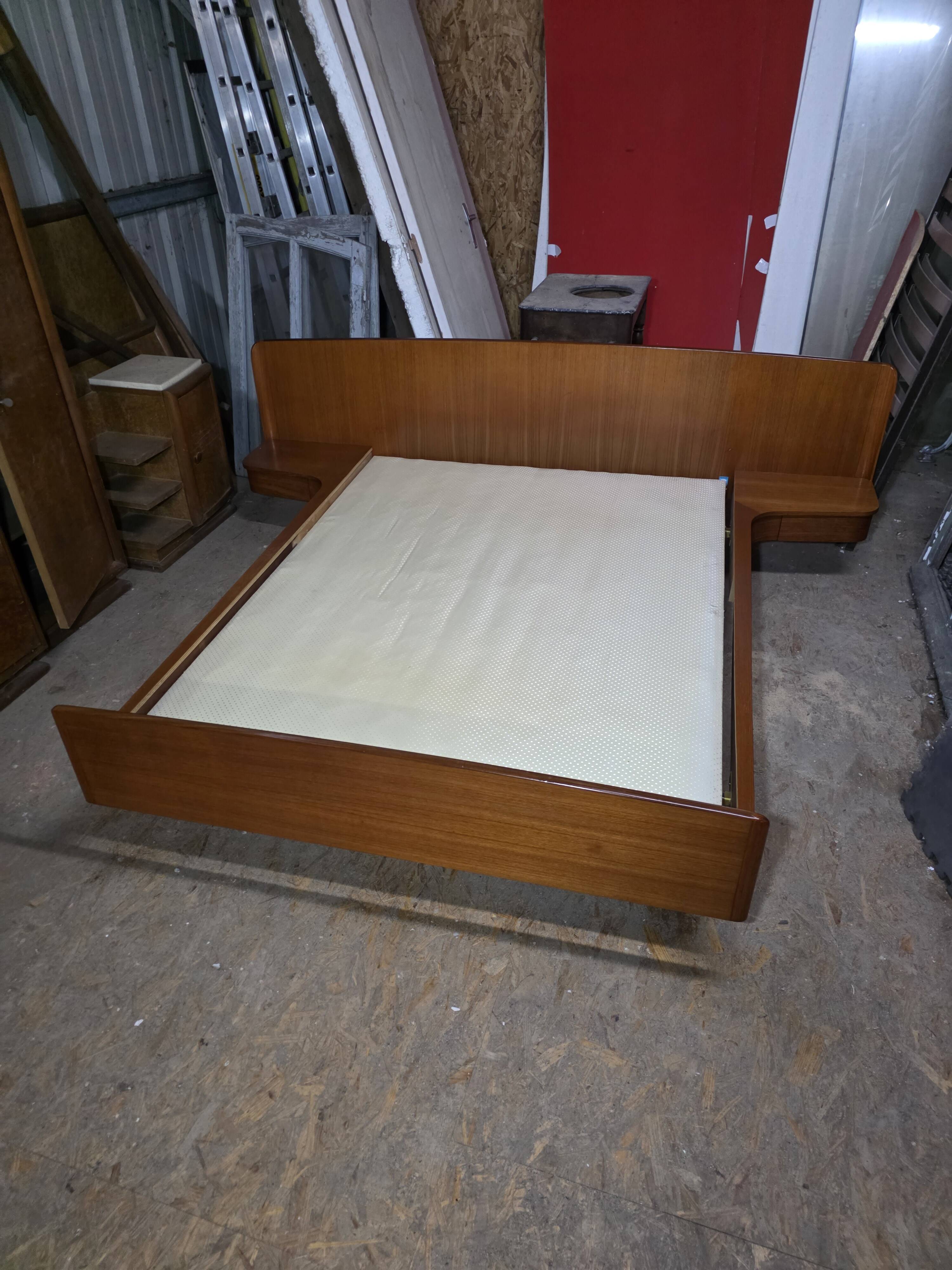 Scandinavian teak bed from the 1960s.