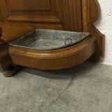 Napoleon III wardrobe in walnut, late 19th century, 3 mirrors, marble.