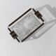 Vintage Art Deco ashtray in glass - crystal glass and metal - timeless design from Italy in the 1930s - glass art, elegant gift idea, table decoration.