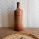 Vintage Mongolfier stoneware brandy bottle