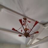 Chandelier by Thierry costing unique piece made in the 90s in very good condition