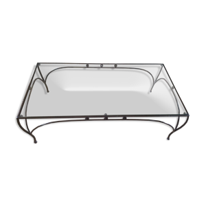 Table basse fer forgé
